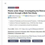 <a href="https://www.mdpi.com/2223-7747/12/24/4157" target="_blank" rel="noreferrer noopener">Plants under Siege: Investigating the Relevance of ‘Ca. P. solani’ Cixiid Vectors through a Multi-Test Study</a>